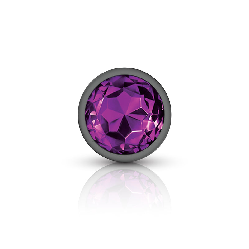 Viben Purple Round Gem Anal Trainer Kit - Gunmetal