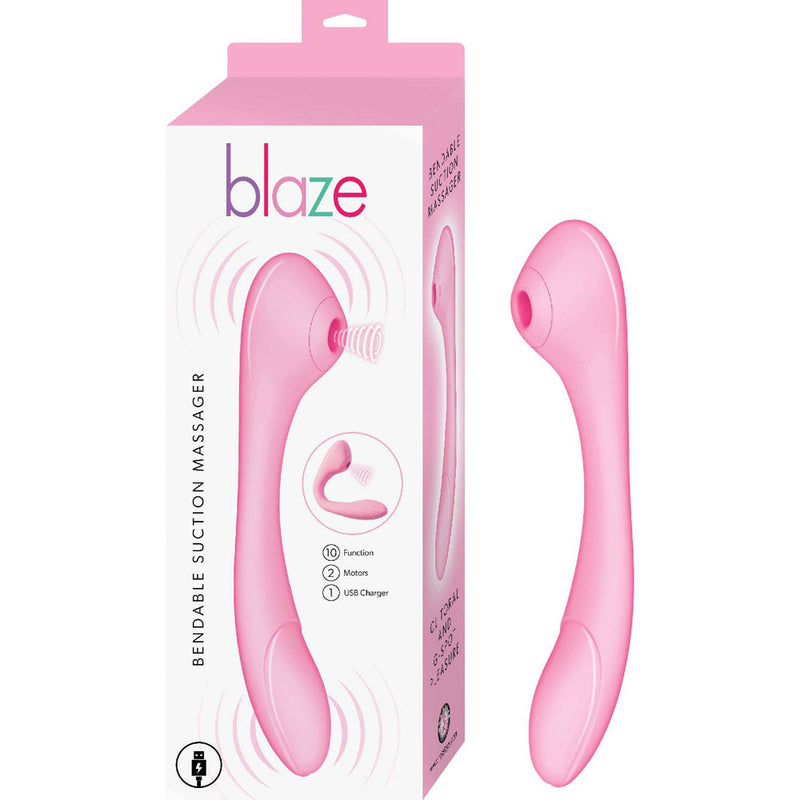 Nasstoys Blaze Bendable Suction Massager - Pink