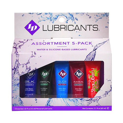 I.D. Lubricants ID Sensual Lubricants 5 Pack Assorted Sampler
