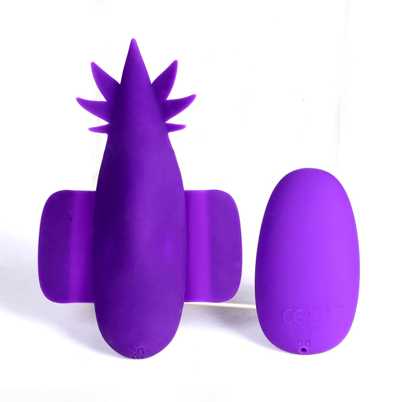 Maia Toys Sativa 10-Function Remote Control Panty Vibrator - 420 Series - Purple