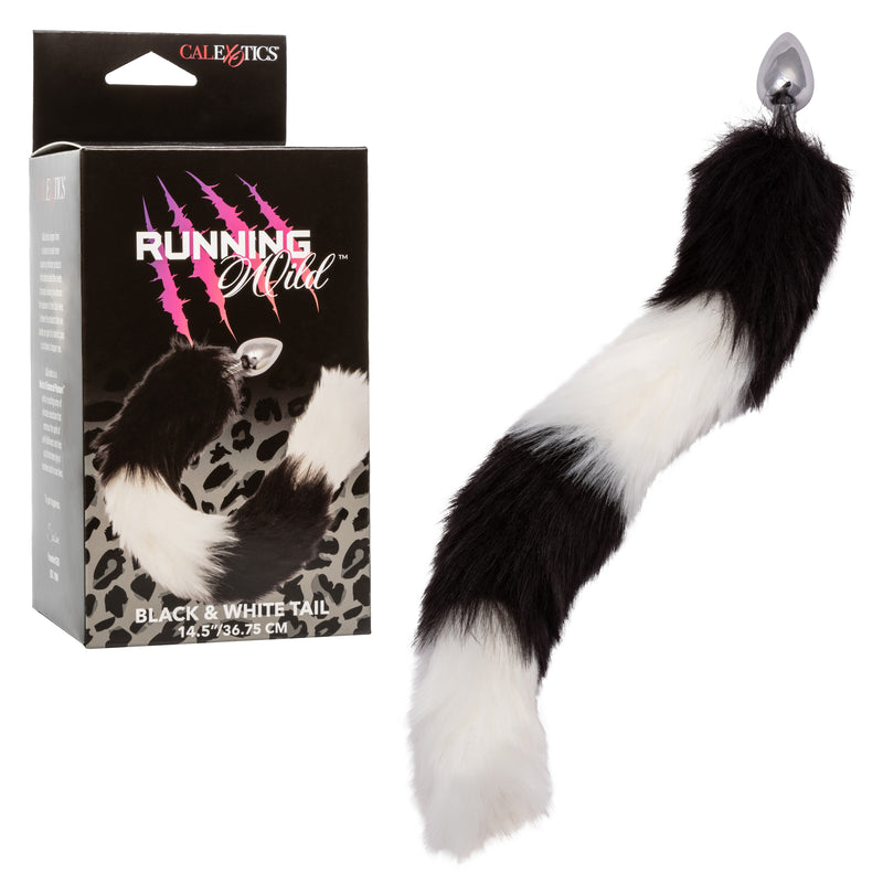 CalExotics Running Wild Tail - Black/white