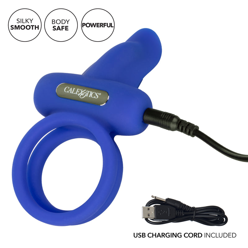 CalExotics Silicone Rechargeable Dual Pleaser Enhancer