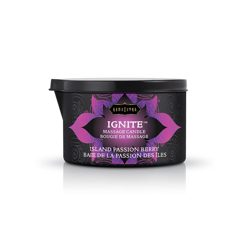 Kama Sutra Ignite Massage Candle - Island Passion Berry - 6 Oz.