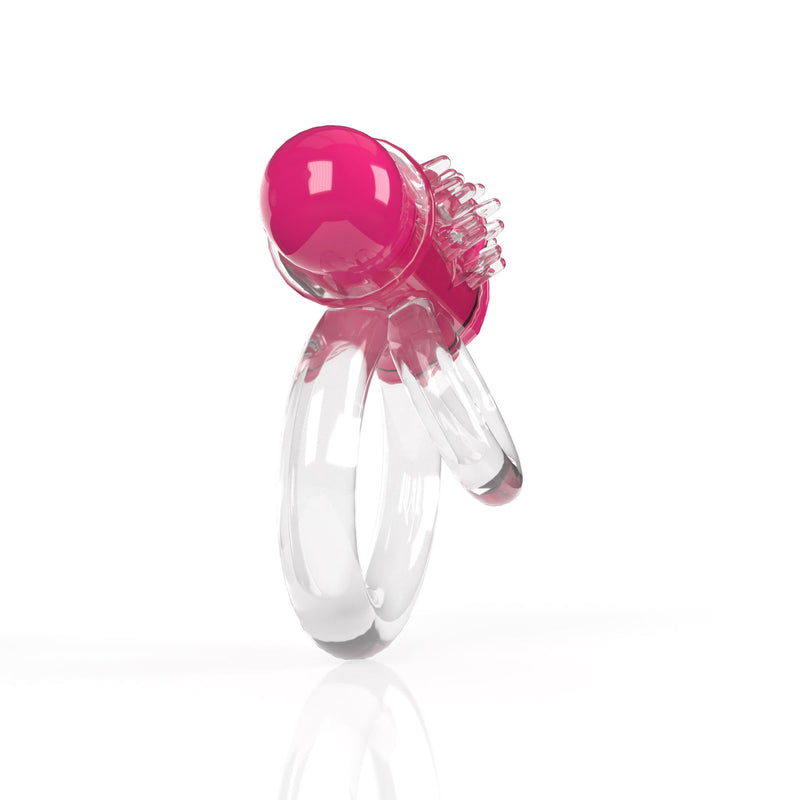 Screaming O Screaming O 4t - Double O 6 Super Powered Vibrating Double Ring - Strawberry