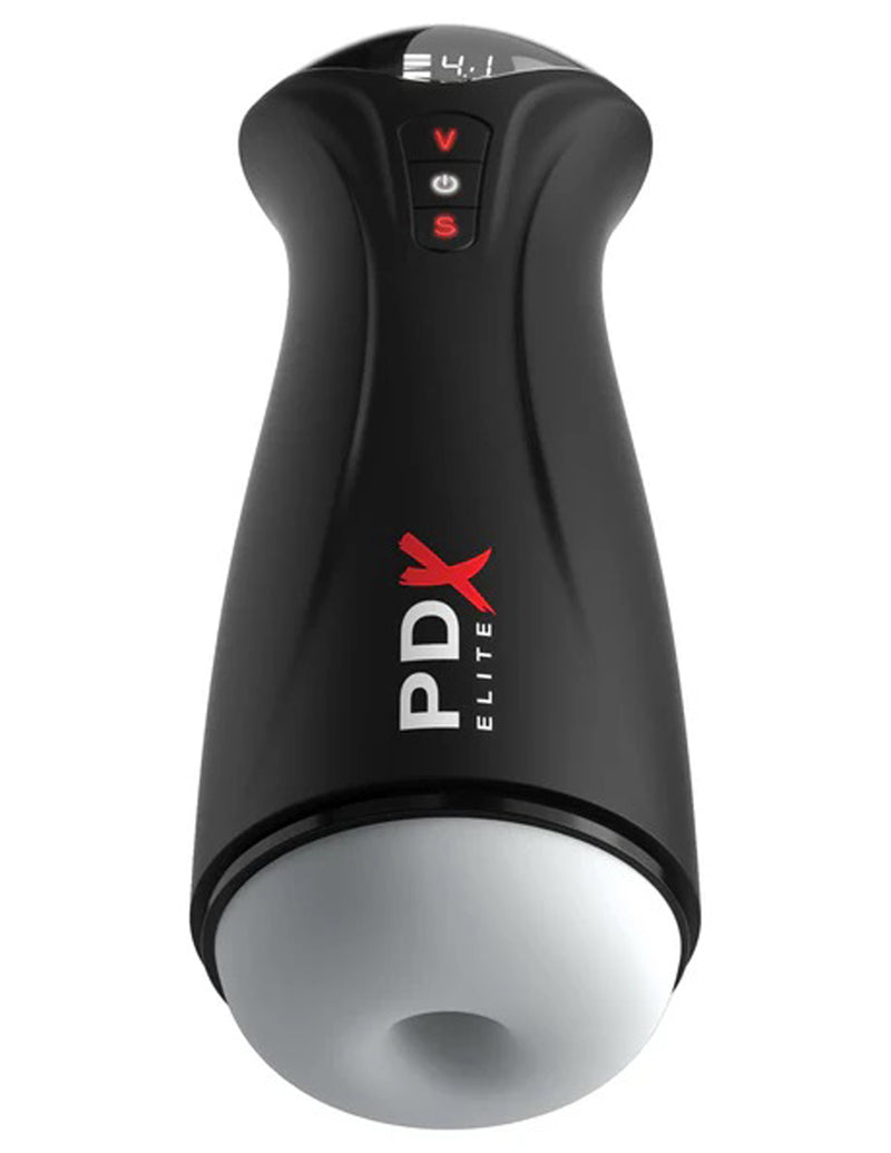 Pipedream PDX Elite Fap-Gasm - Frosted - Stroker Masturbator - Canister Masturbation Cup