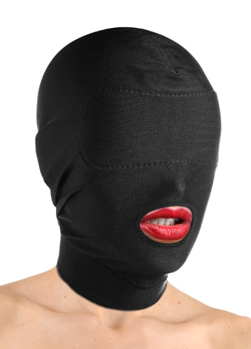 XR Brands Spandex Hood With Padded Eyes and Open Mouth