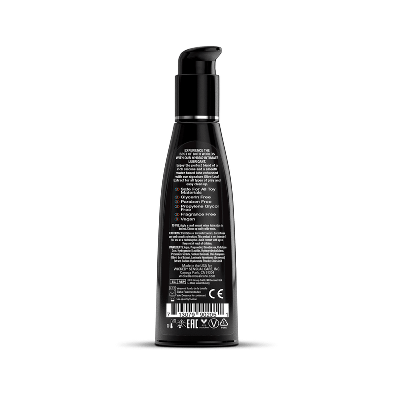Wicked Sensual Care Hybrid Water and Silicone Blended Lubricant - 4 Fl. Oz.