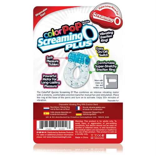 Screaming O Colorpop Quickie Screaming O Plus - Blue - Each