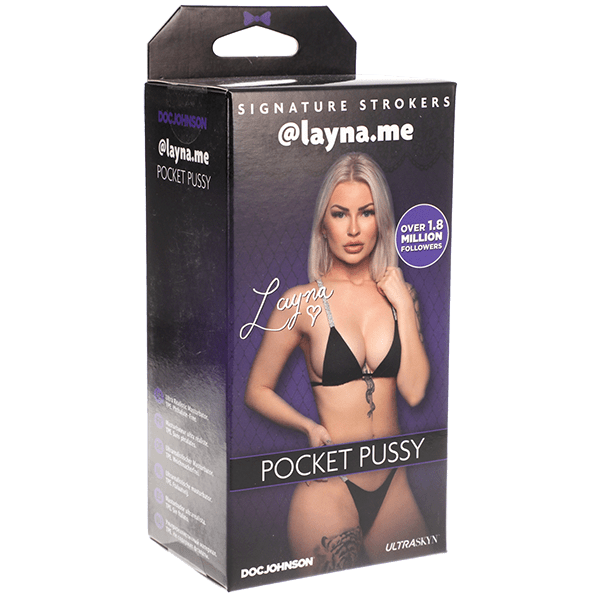 Doc Johnson Signature Strokers - Girls of Social Media - layna.me - Ultraskyn Pocket Pussy - Stroker Masturbator - Realistic Pocket Pussy
