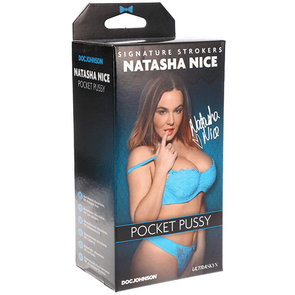 Doc Johnson Signature Strokers - Natasha Nice - Ultraskyn Pocket Pussy - Stroker Masturbator - Realistic Pocket Pussy