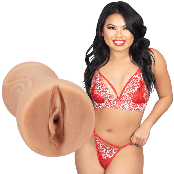 Doc Johnson Signature Strokers - Cindy Starfall Pocket Pussy - Vanilla - Stroker Masturbator - Realistic Pocket Pussy