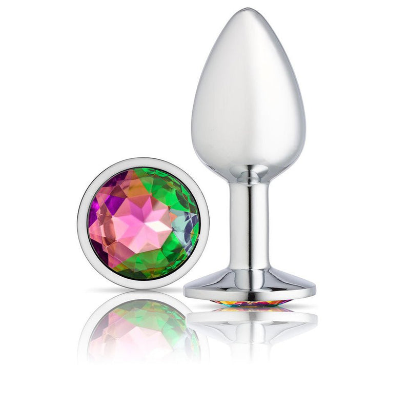 Cloud 9 Novelties Cloud 9 Novelties Gems Silver Chromed Anal Plug - Medium