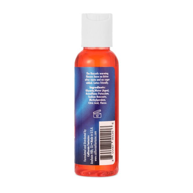 California Fantasies Razzels Warming Lubricant - Wild Watermelon - 2 Oz. Bottle