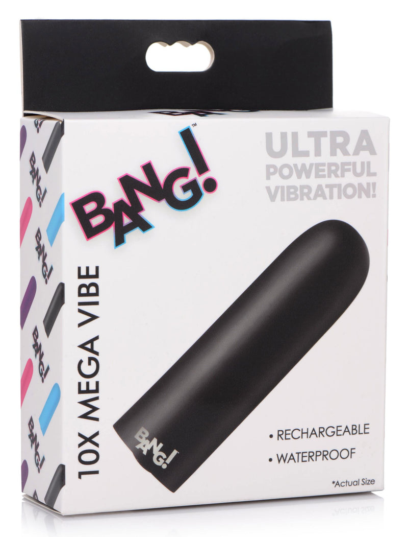 XR Brands 10x Mega Vibrator - Black