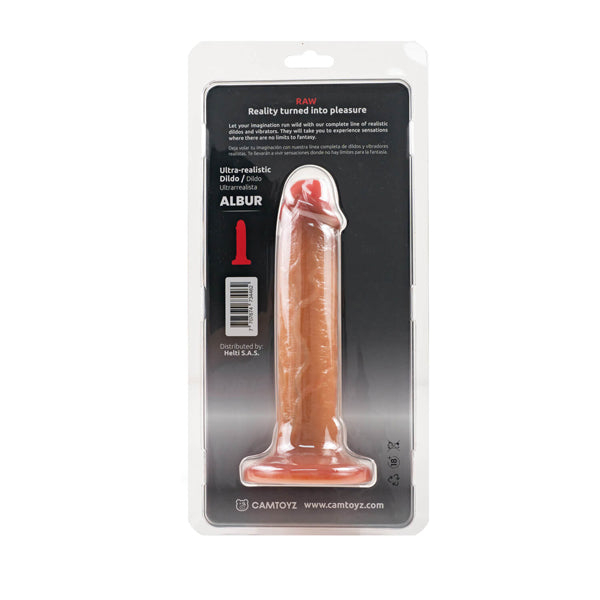 Camtoyz Raw Dildo Ultra Realistic Albur - Brown
