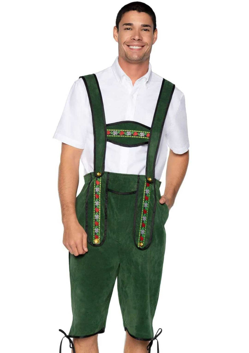Leg Avenue Men's Beerfest Lederhosen Oktoberfest Costume - X-Large - Green