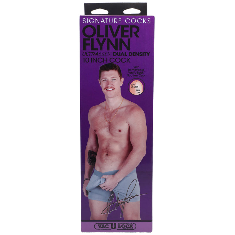 Doc Johnson Signature Cocks Oliver Flynn Ultraskyn Dual Density 10 Inch Cock - Vanilla