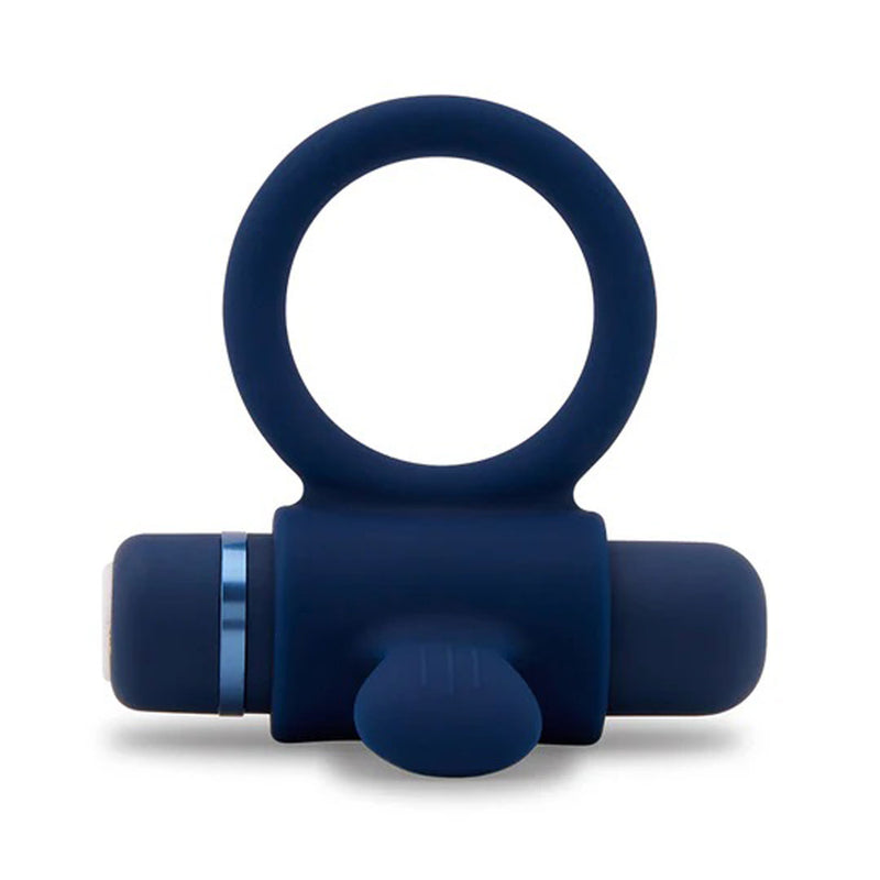 Nu Sensuelle Nu Sensuelle Silicone Bullet Ring - Navy Blue