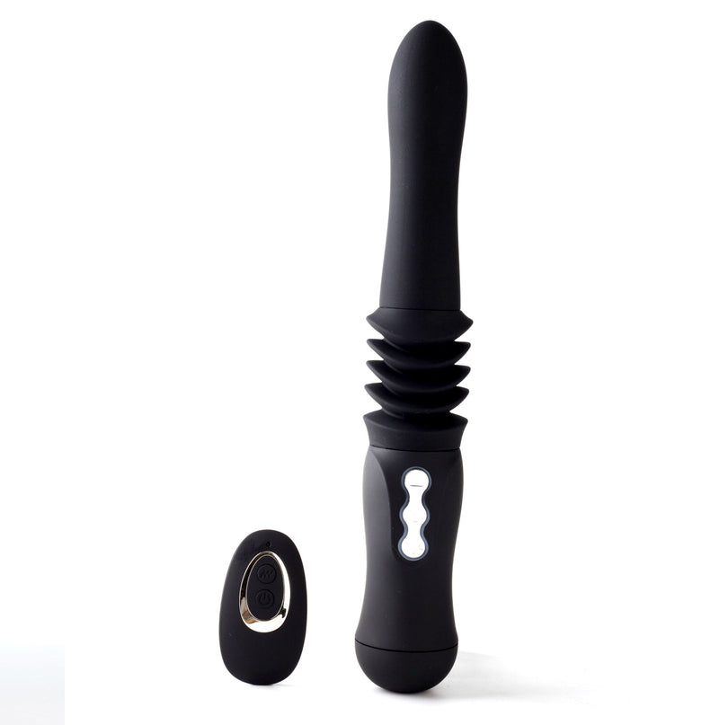 Maia Toys Max Silicone Thrusting Portable Love Machine - Black