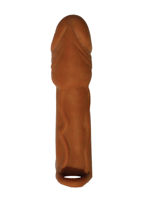 "Skinsations Latin Lover Series Husky Lover 7 Inch Vibrating - Brown HTP3059"