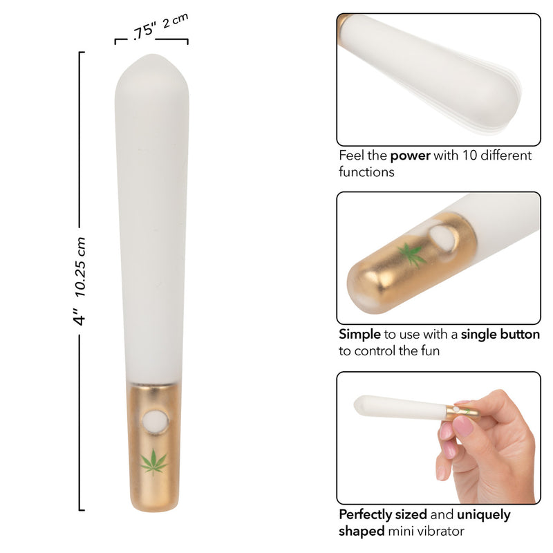 CalExotics Naughty Bits Smoke Show Mini Joint Vibe - White