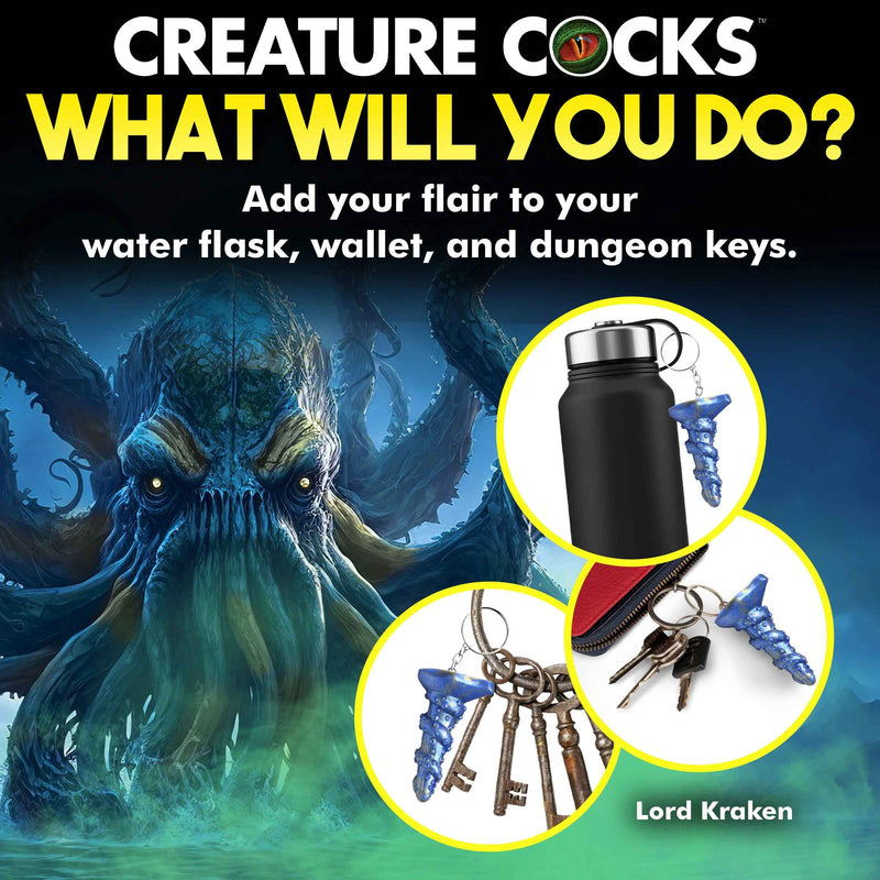 XR Brands Lord Kraken Keychain - Blue