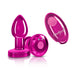 "Vibrating Pink Metal Remote Plug - Small VB-CC9146"