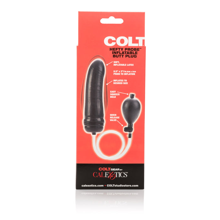 CalExotics Colt Hefty Probe Inflatable Butt Plug - Black