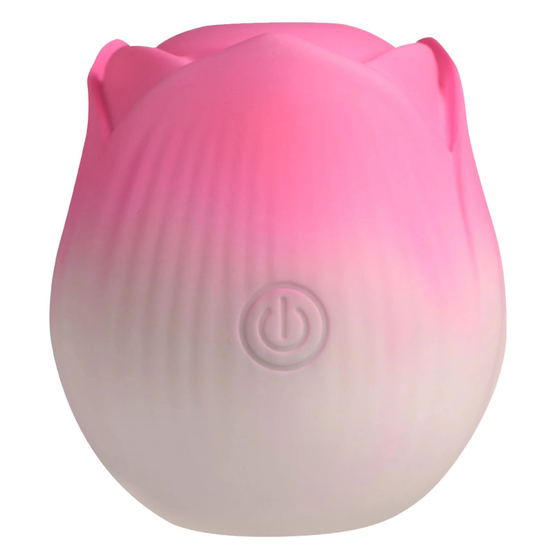 XR Brands Pulsing Petals Throbbing Rose Stimulator - Pink