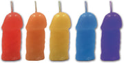 "Rainbow Pecker Party Candles - 5 Pack HTP3142"