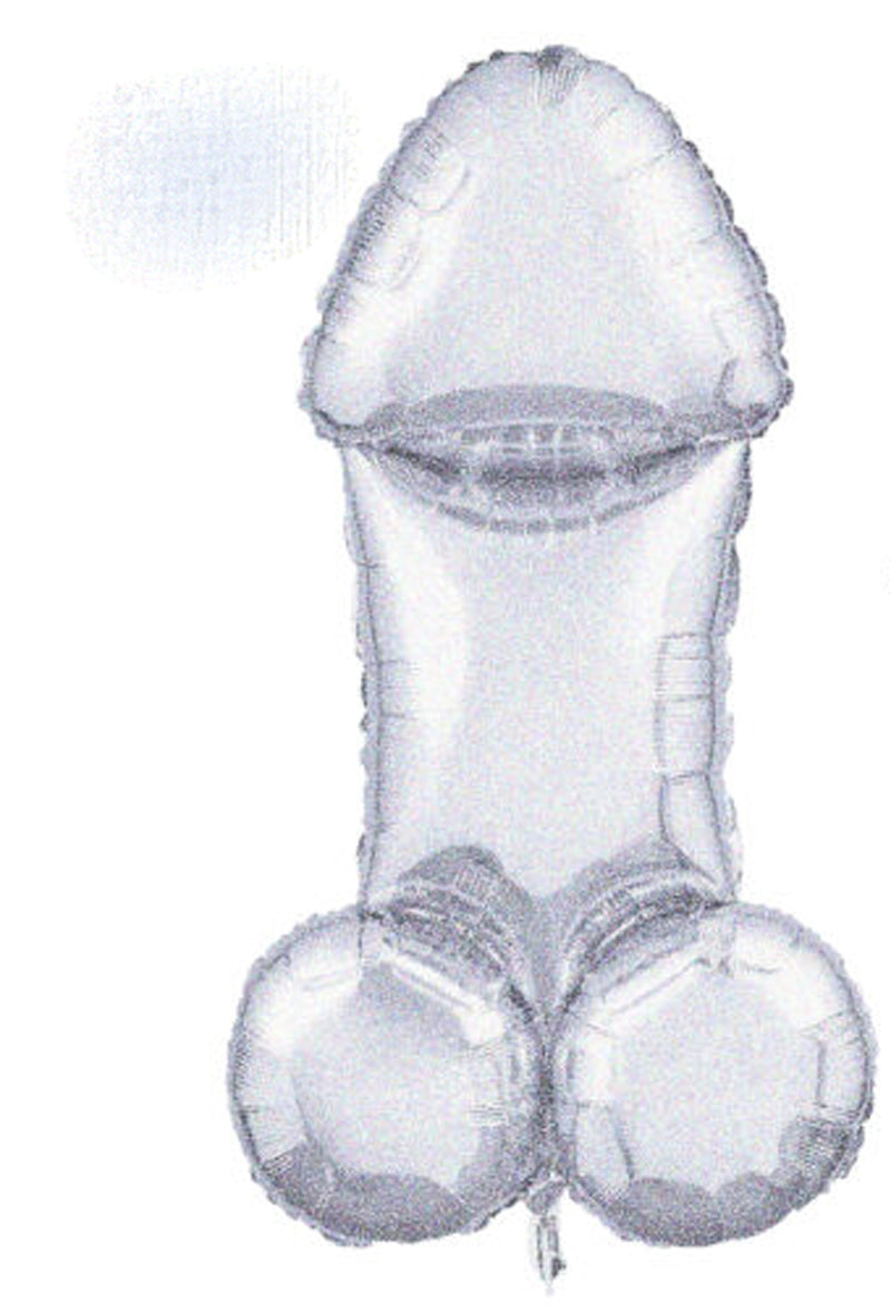 Little Genie Glitterati Disco Penis 3 Foot Mylar Balloon