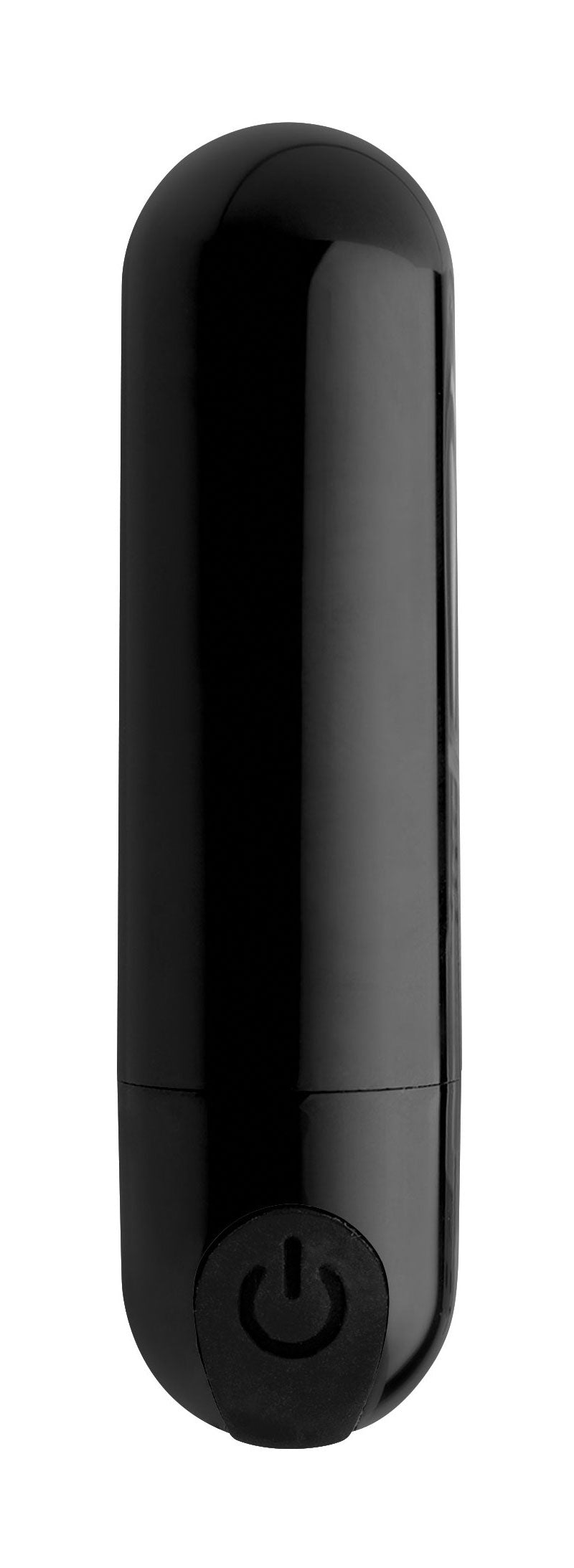 XR Brands 10x Rechargeable Vibrating Metallic Bullet - Black