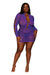 "Seamless Chemise - Queen Size - Violet DG-13079XVIOQ"