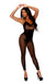 "Crochet Bodystocking - One Size - Black EM-12077BLKOS"