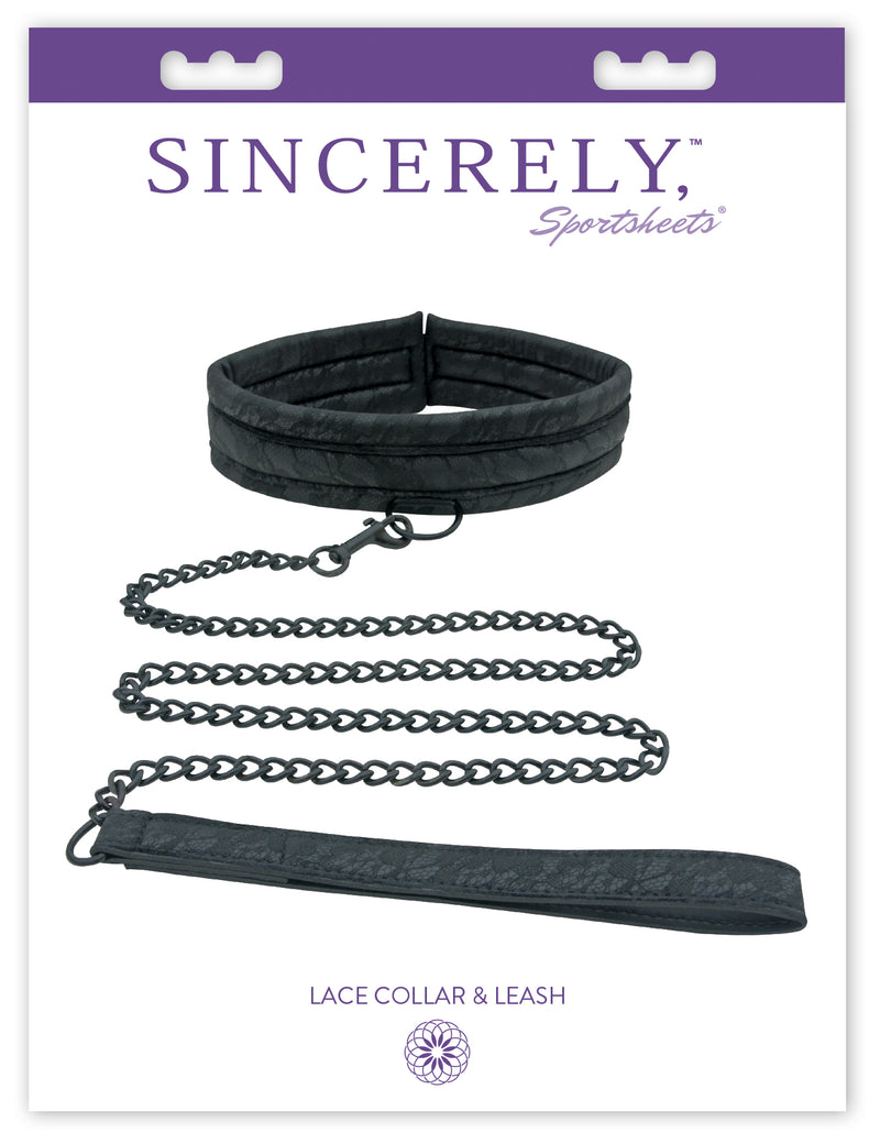 Sportsheets Sincerely Lace Collar & Leash