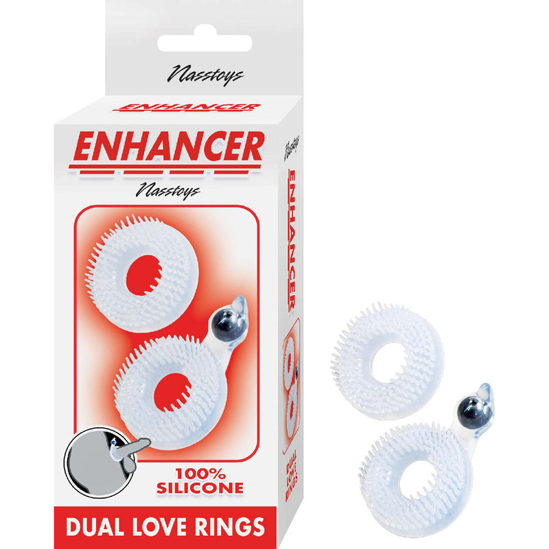 Nasstoys Enhancer Dual Love Rings - Clear
