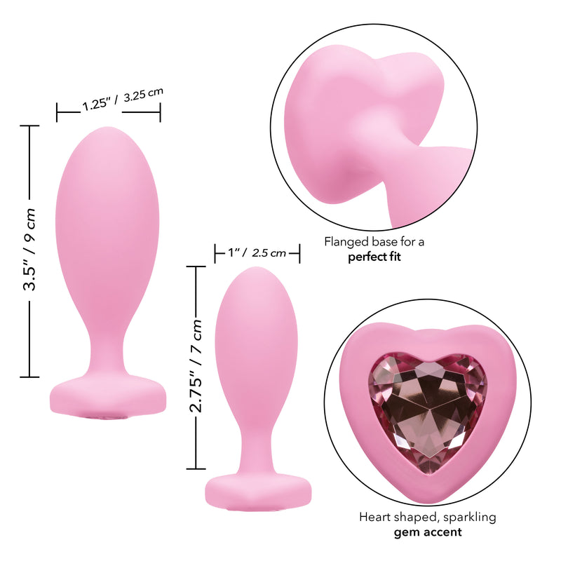 CalExotics First Time Crystal Booty Duo - Pink