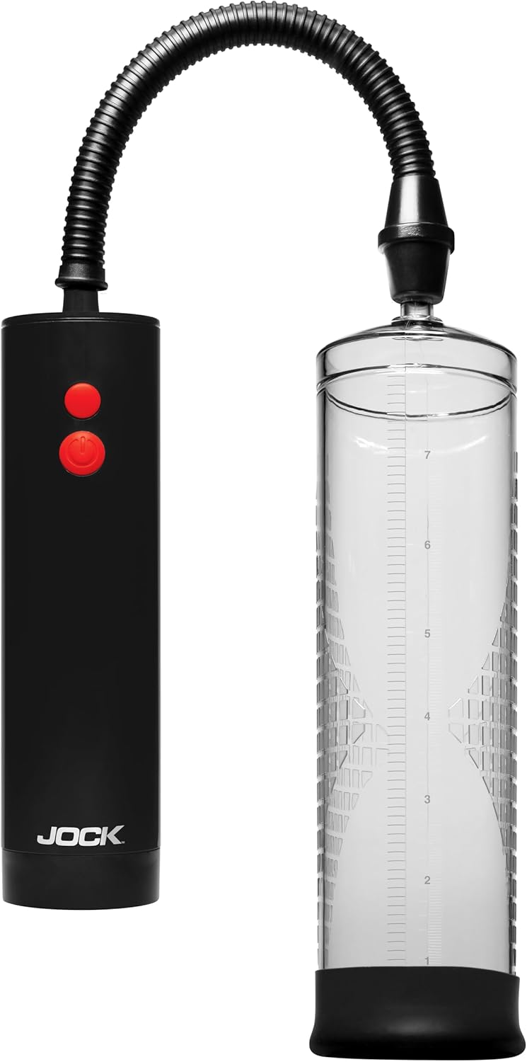Curve Toys Power Up Rechargeable Automatic Penis Pump - Clear