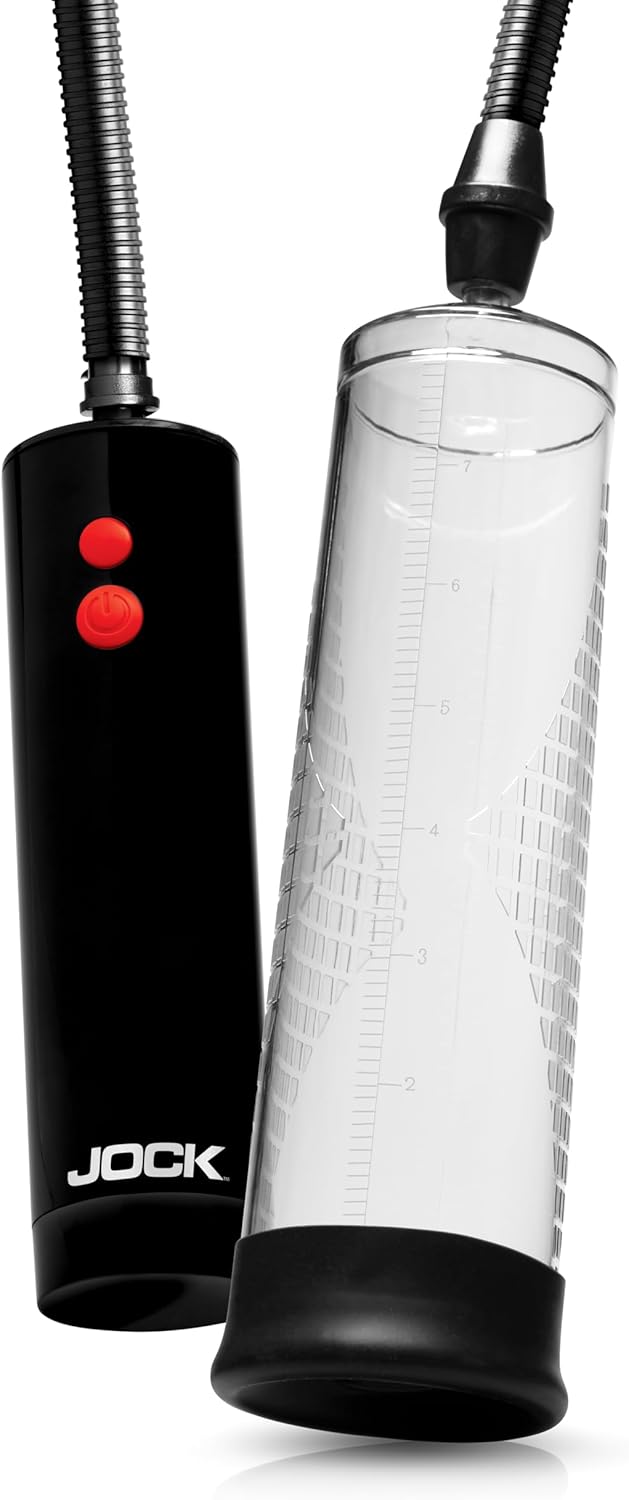 Curve Toys Power Up Rechargeable Automatic Penis Pump - Clear