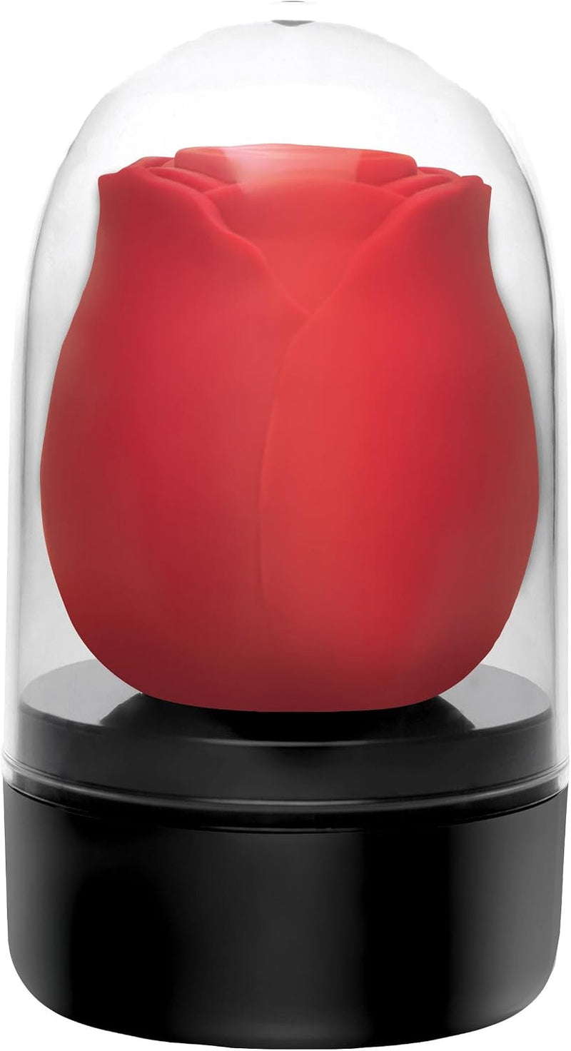 XR Brands Inmi - Bloomgasm Wild Rose Silicone Suction Stimulator - Red