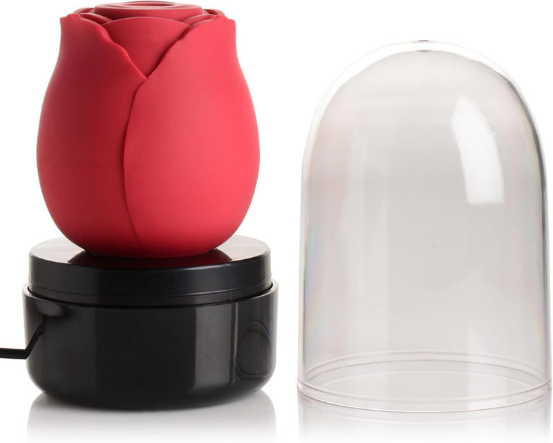 XR Brands Inmi - Bloomgasm Wild Rose Silicone Suction Stimulator - Red