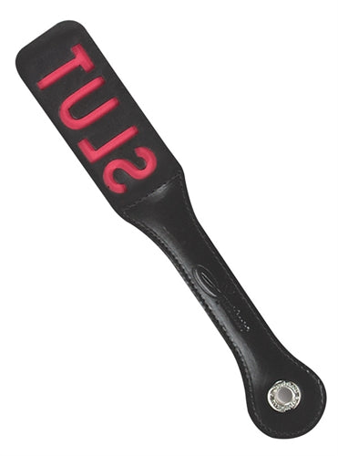 Sportsheets 12 Inch Leather Impression Paddle - Slut