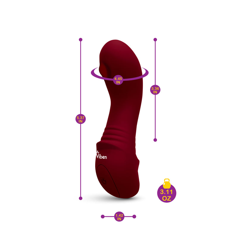 Viben Zaina Mini Rollerball G-Spot Vibe - Ruby