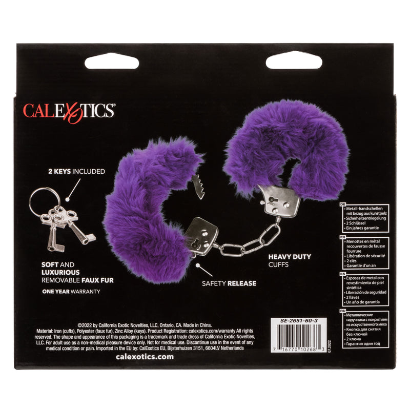 CalExotics Ultra Fluffy Furry Cuffs - Purple