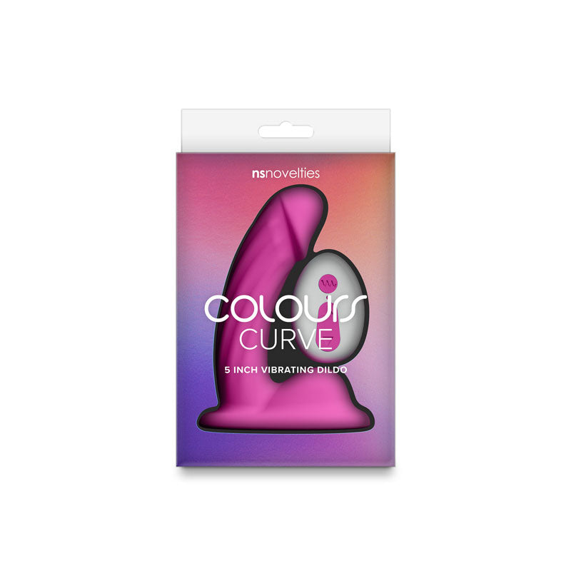 nsnovelties Colours Curve Vibrating 5" Dildo - Pink