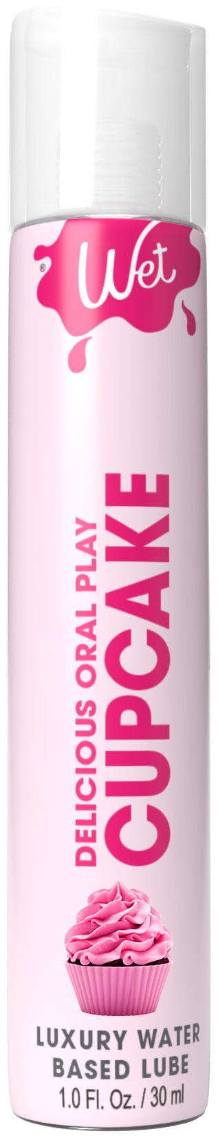 Wet Wet Delicious Oral Play - Cupcake - Waterbased Flavored Lube 1 Oz