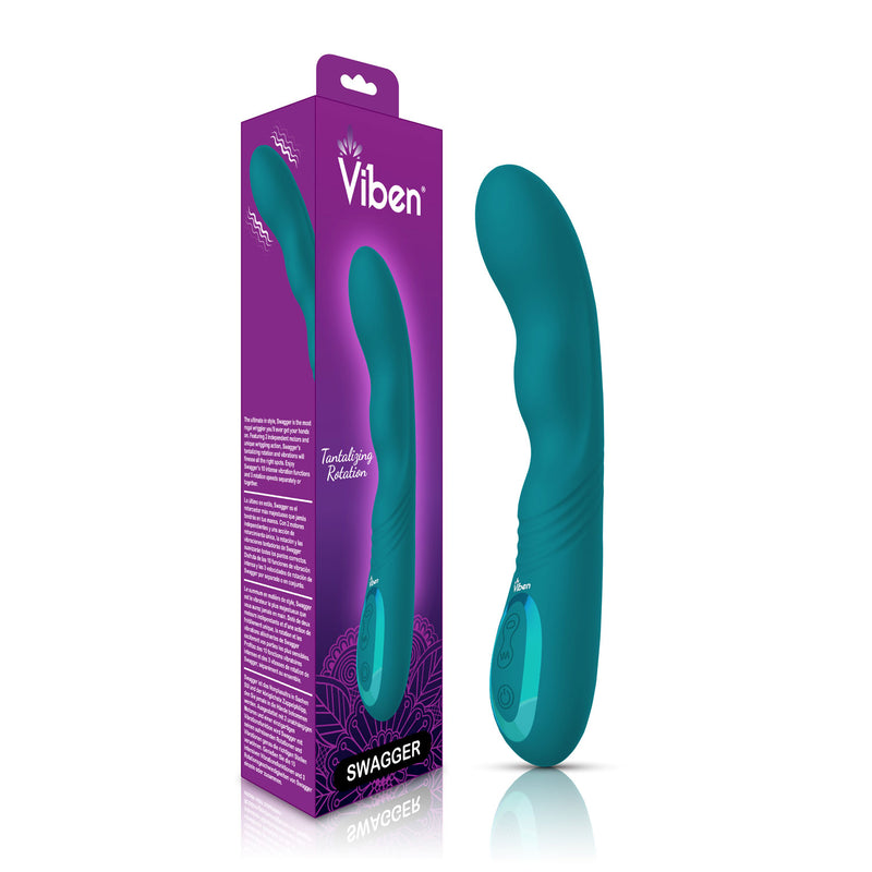 Viben Swagger Wriggling G-Spot Vibe - Ocean