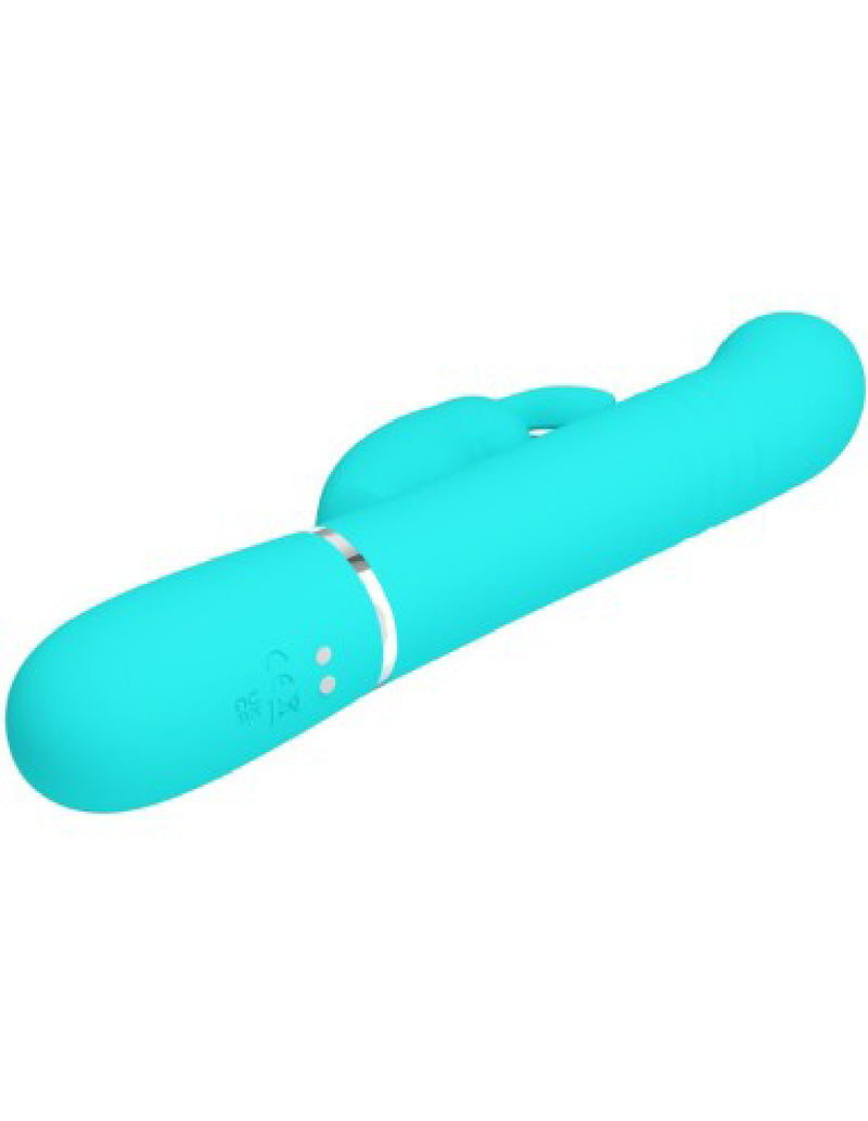 Pretty Love Coale Rabbit Vibrator Pearls - Turquoise