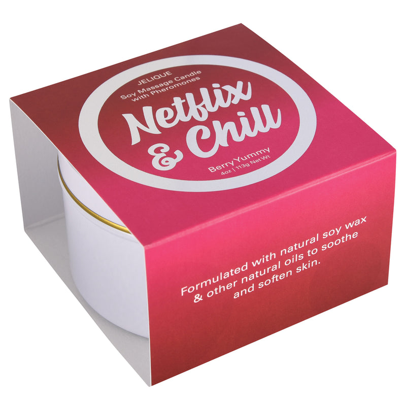 Jelique Products Massage Candle - Netflix and Chill - Berry Yummy - 4 Oz. Jar