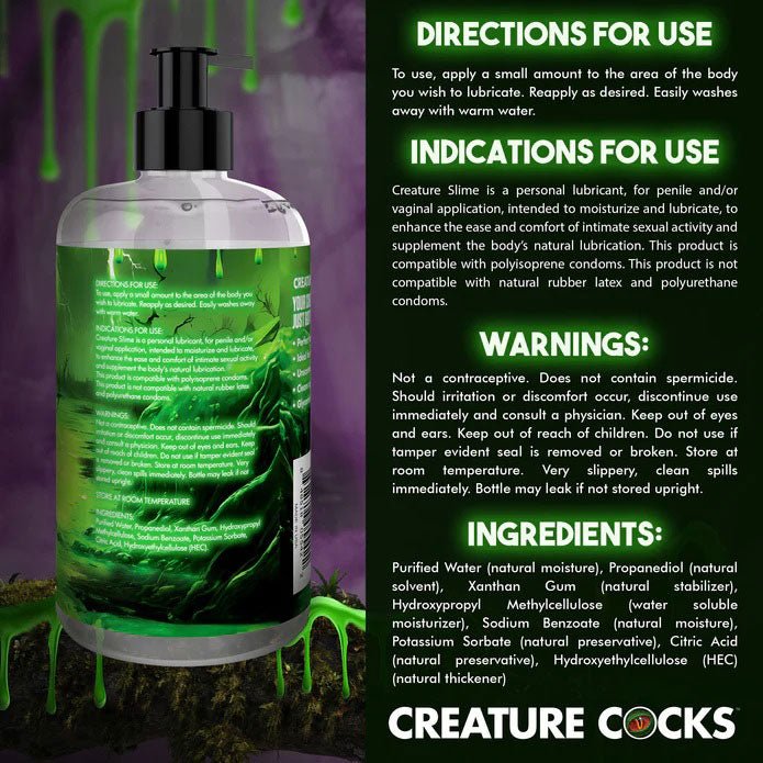 XR Brands Creature Slime Water Based Lubricant 16oz